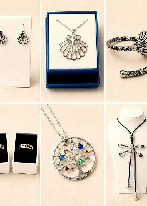 Pendientes, colgantes y pulseras de plata del Camino