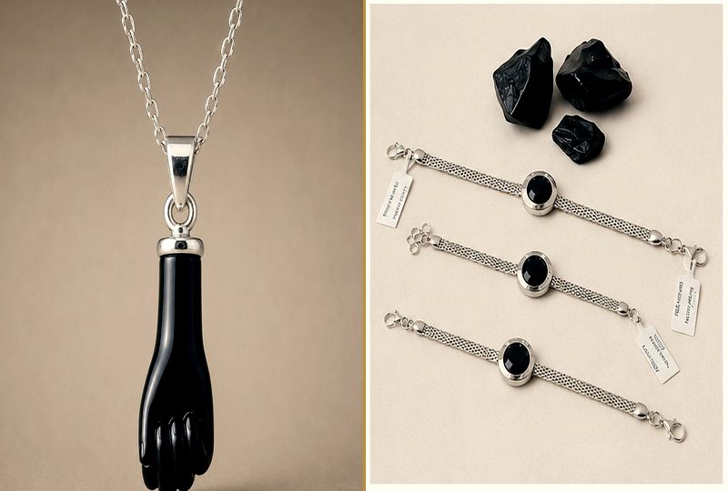 Colección Azabache: figa de azabache y pulseras de plata con azabache